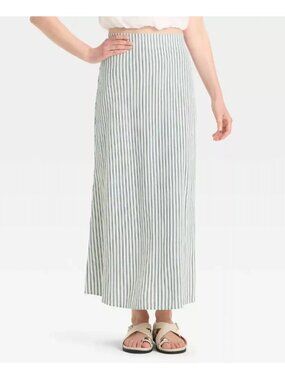 Target A New Day Linen Blend Maxi Skirt NWT